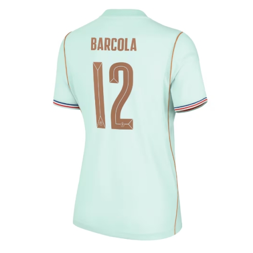 Billige Fotballdrakt Frankrike Bradley Barcola #12 Replika Bortedrakt Dame VM 2026 Kortermet Billige Fotballdrakt Frankrike Bradley Barcola #12 Replika Bortedrakt Dame VM 2026 Kortermet